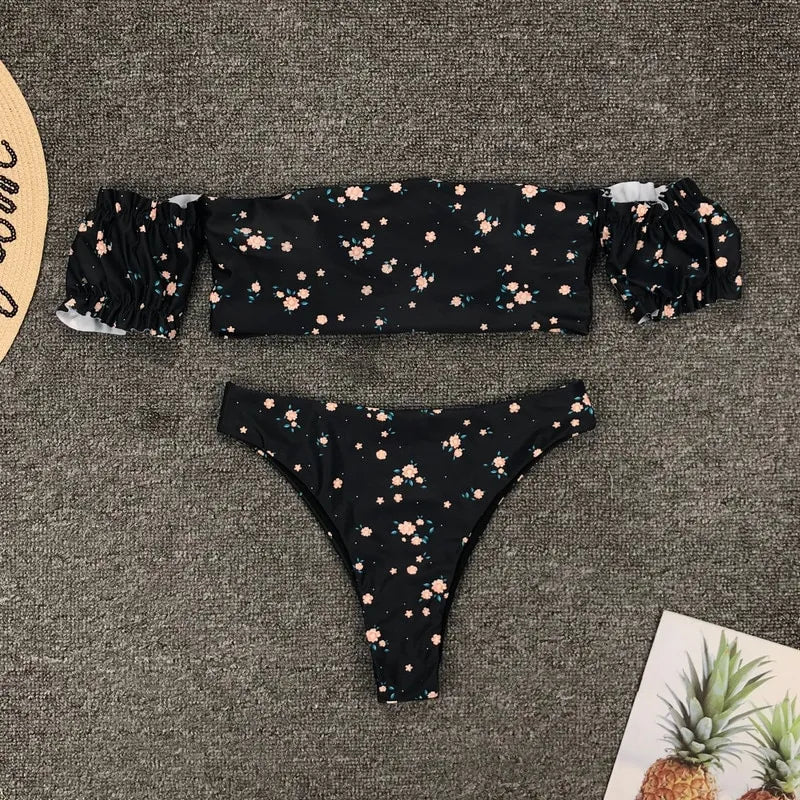 Freya | Floral Bikini Beach Set