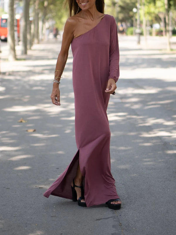 Mallory® | Elegantly Flowy One-Shoulder Dress