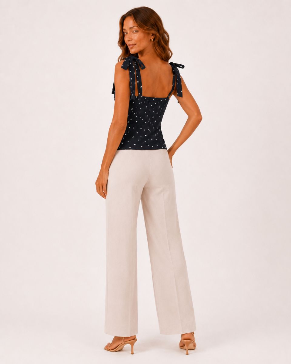 Aurora Sexy Polka Dot Strap Top