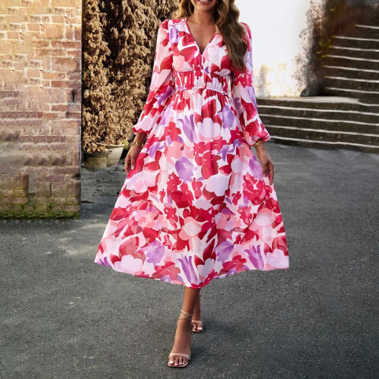 Maya Boho Printed Casual Dress