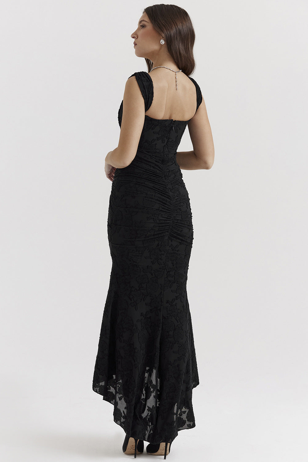 Mara | Ruched Maxi Dress Floral