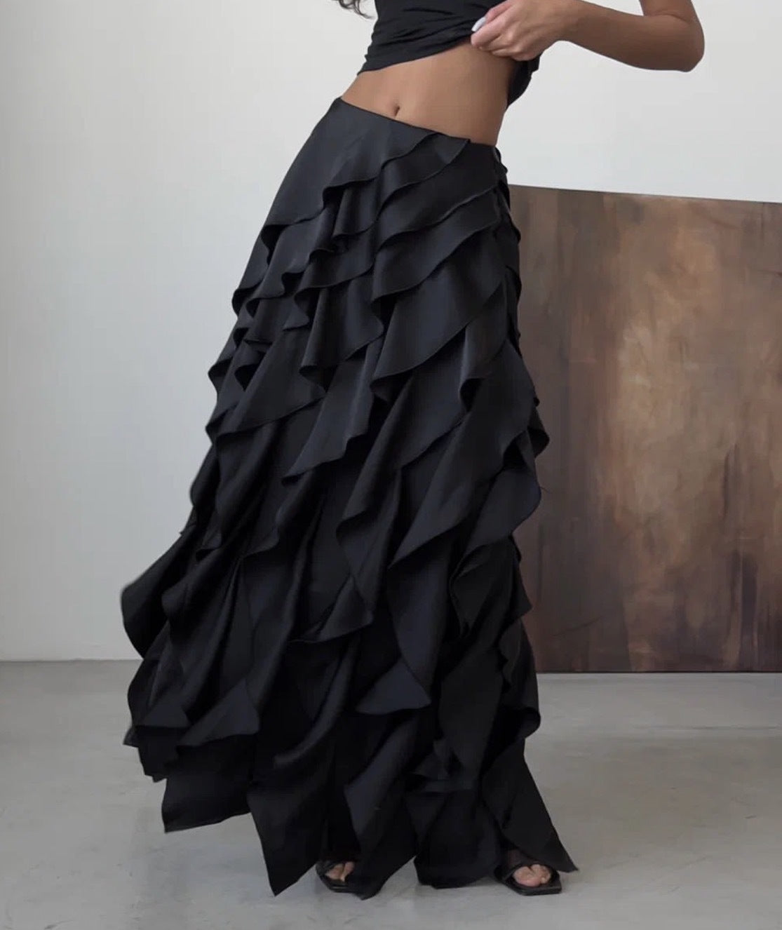 Mercedes® | Women'S Evening Dress With Flowing Ruffle Details