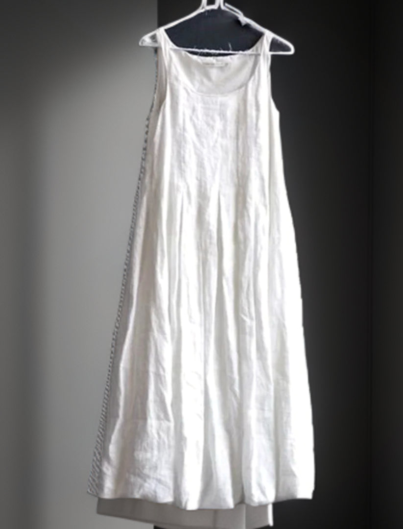 Elisa® | Vintage pleated A-line maxi dress