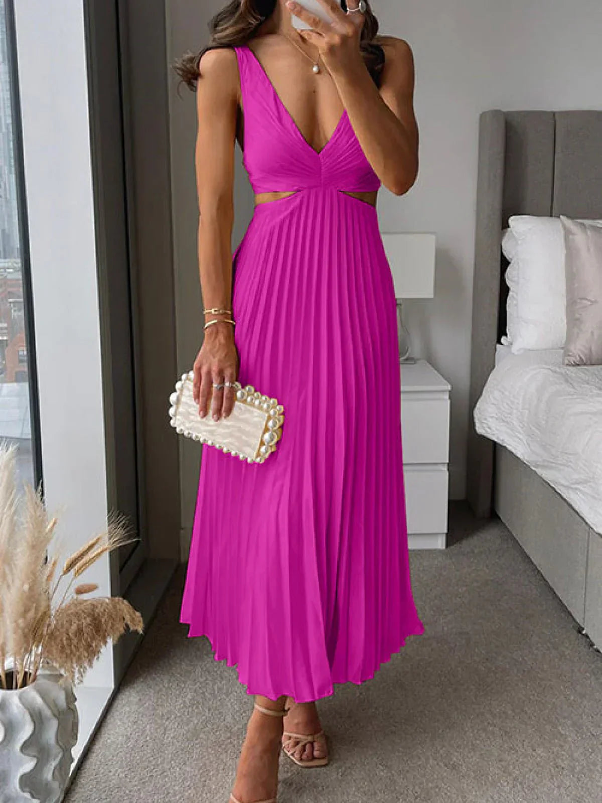 Linda® | Premium Satin Elegant Dress