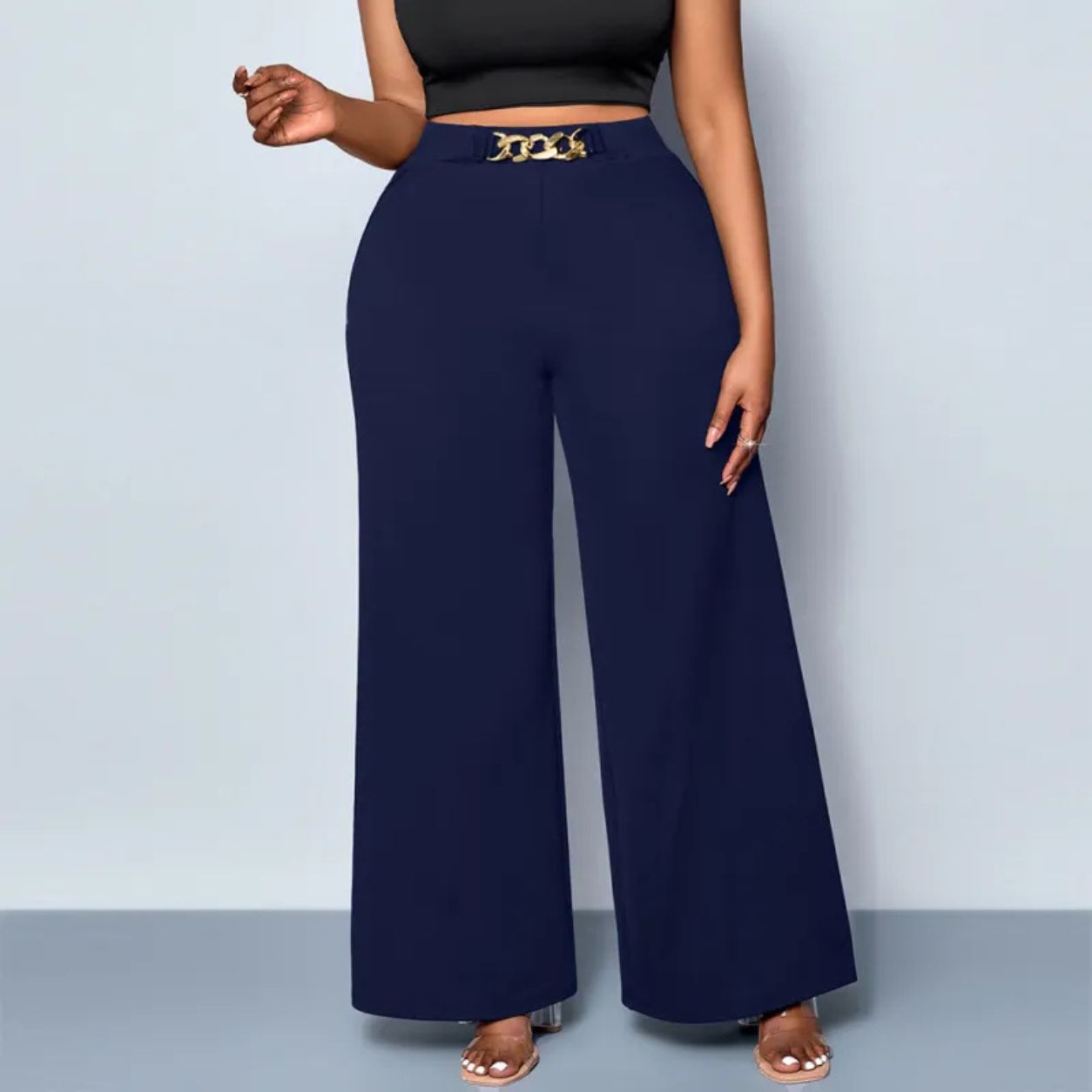 Willa Plus Size Buckle Trouser