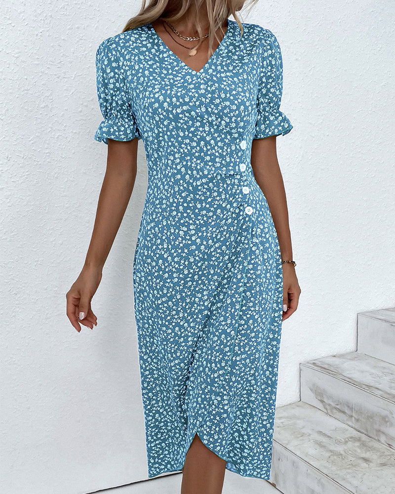 Yara® | Fine Dress With Buttons