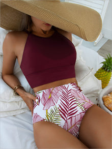 Justina® | High neck bikini top with hot thong