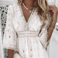 Natalia® | Boho Lace Short Dress