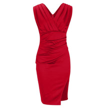 Phoebe® | Fitted Dress With V-Neck And Slits Isa