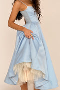 Lorraine® | Strapless V-neck sleeveless tutu maxi dress