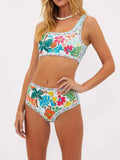 Blodau® | Elastic Floral Bikini With Support