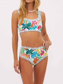 Blodau® | Elastic Floral Bikini With Support