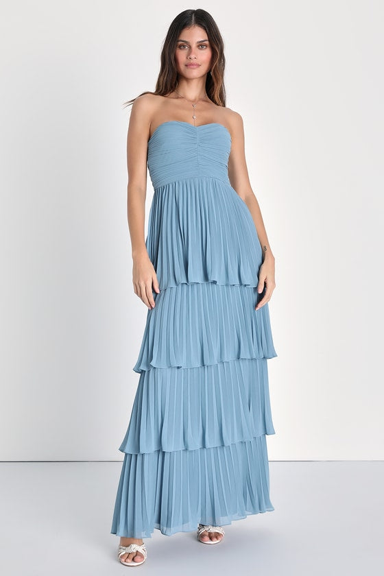 Valeria® | Elegant Strapless Maxi Dress