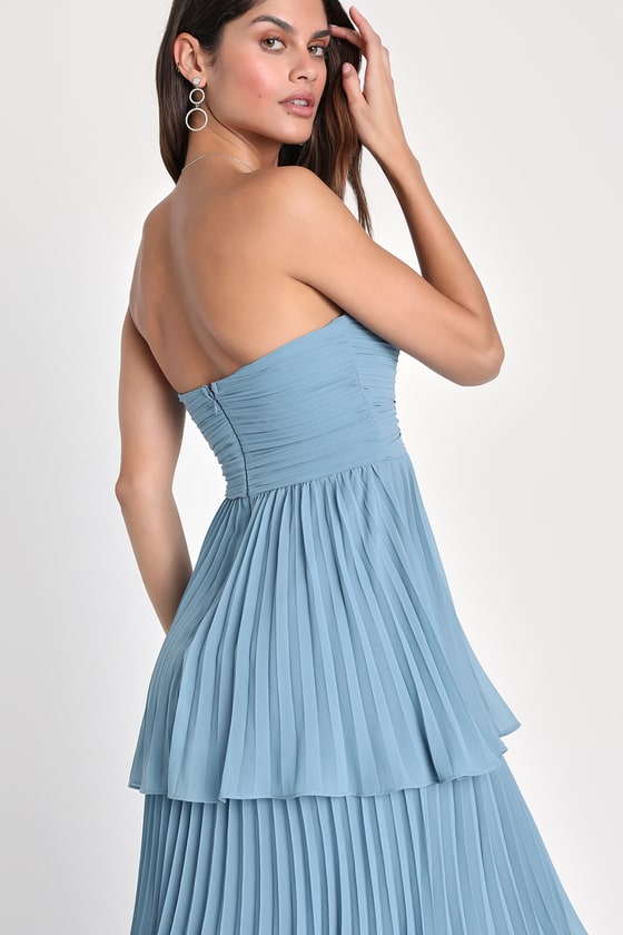 Valeria® | Elegant Strapless Maxi Dress