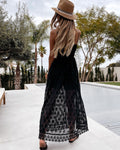 Selena® | Lace shorts dress with slit