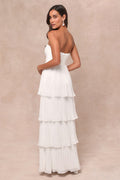 Valeria® | Elegant Strapless Maxi Dress