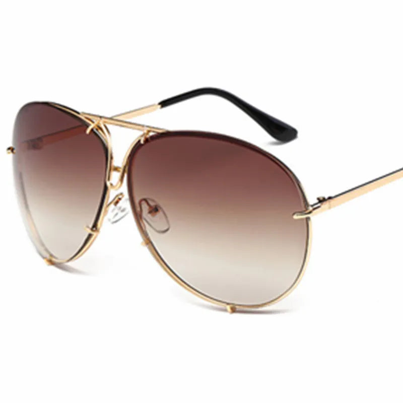Big Frame Color Film Sunglasses