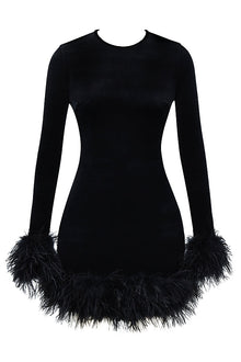 Lidia® | Women's velvet mini dress