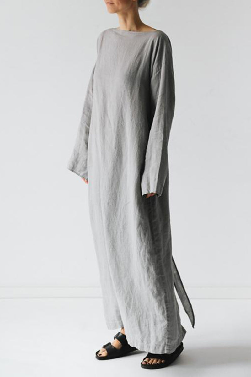 Anastasia | Casual dresses with fixed frenulum O-neck and one-tier skirt