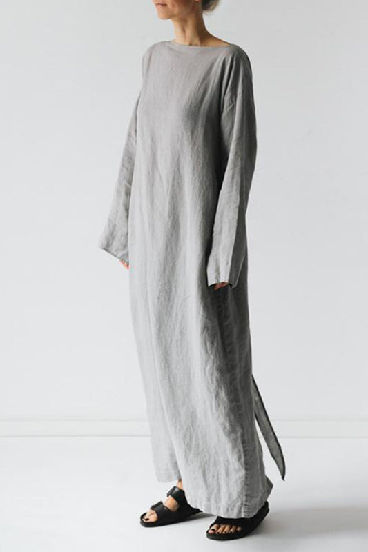 Anastasia | Casual dresses with fixed frenulum O-neck and one-tier skirt