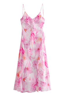 Adriana® | Backless ruffle dress