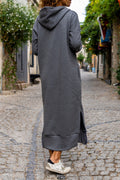 Jimena | Casual long sleeve zip up hooded dresses for the street