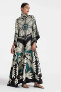 Norma | Mix Tiles Placed Magnifico Long Dress