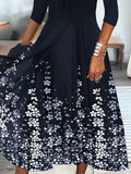 Sabrina® | Floral V-neck midi dress