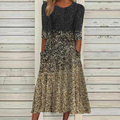 Diana® | Gradient dress with three-quarter sleeves