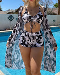 Barrie® | Three-Piece Bikini With Print