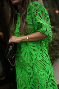 Fiorella® | Reason To Smile crochet lace mini dress