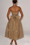 Kaylee® | Sexy off shoulder backless sexy maxi dress with bow