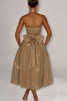 Kaylee® | Sexy off shoulder backless sexy maxi dress with bow