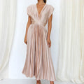 Delia® | V-Neck Maxi Dress With Pleats