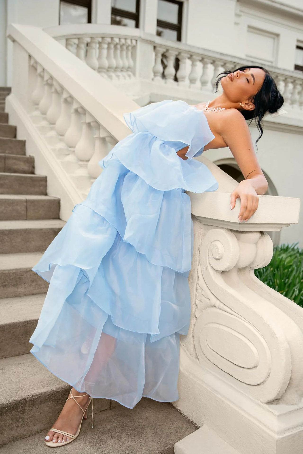 Estefanía® | Sunlit Ruffle Cascade Dress