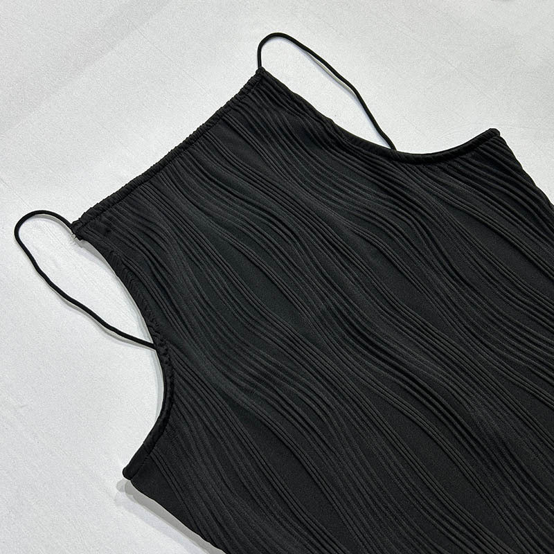 Sol® | Shirt dress with water wave texture