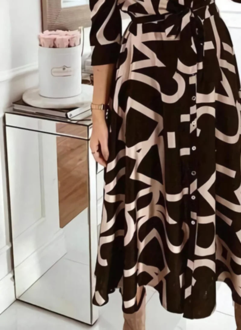 Jazmin | beautiful autumn dress with buttons
