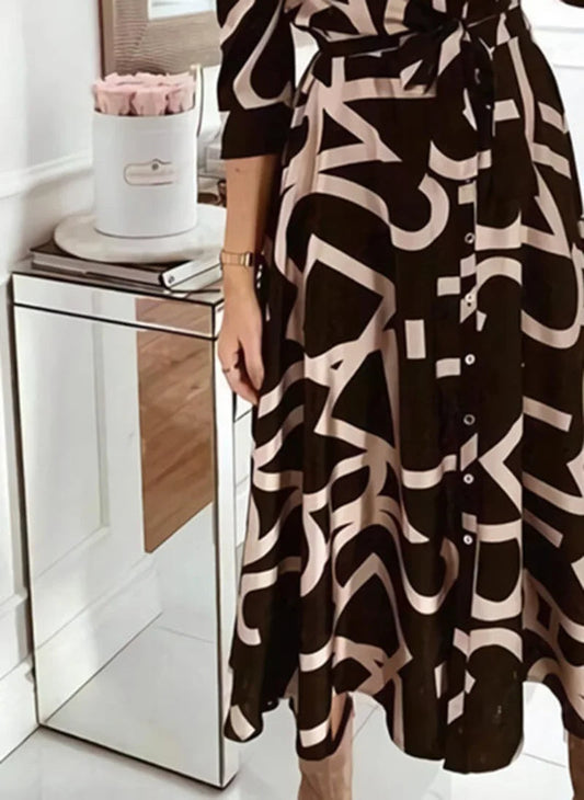 Jazmin | beautiful autumn dress with buttons
