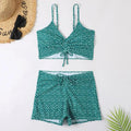 Diana® | 3-Piece Ombre Lace Bikini Swimsuit With Beach Skirt