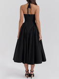 Naomi® | Midi Dress With Deep V-Neck