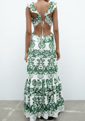 Krystel® | Long dress with slit
