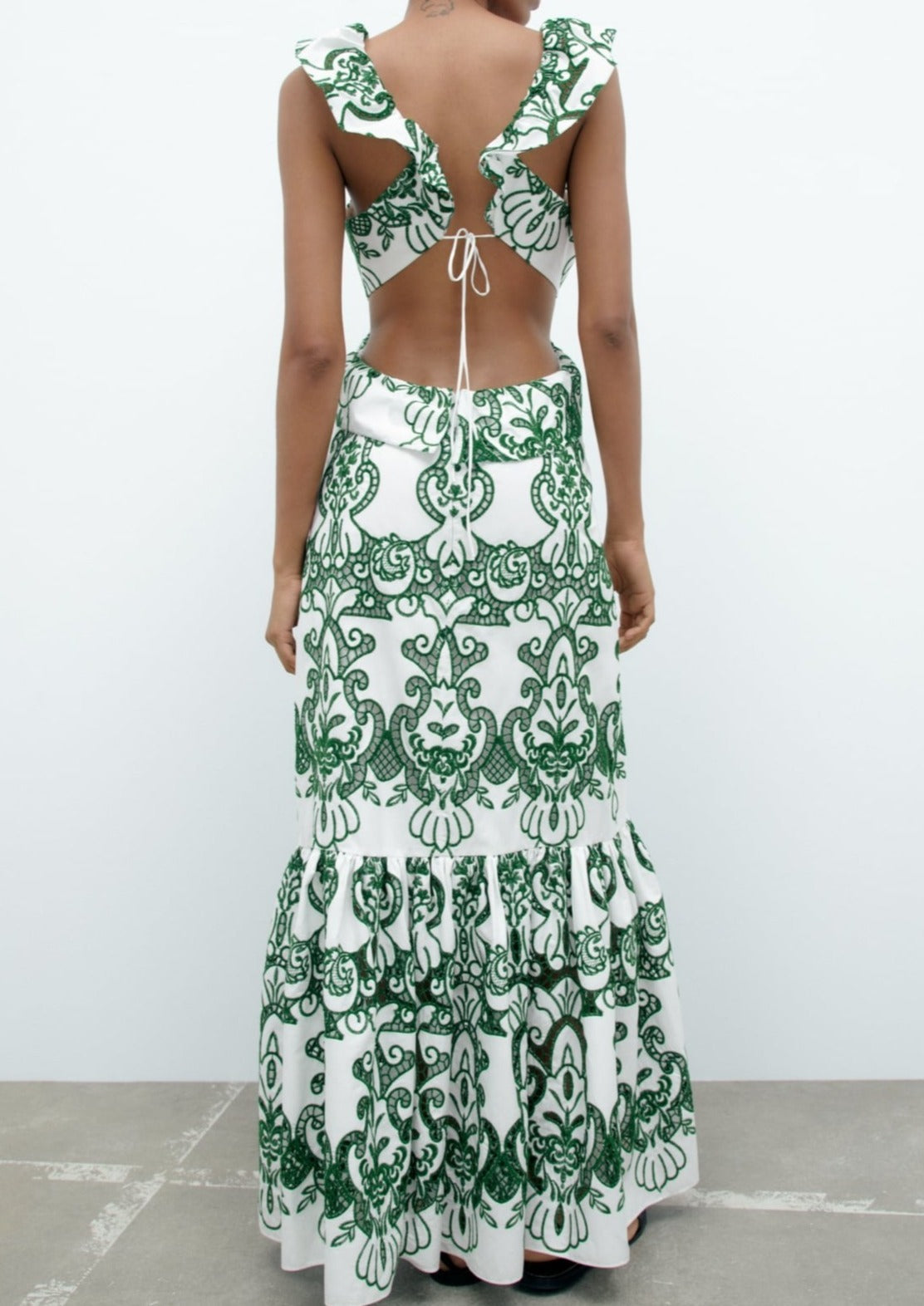 Krystel® | Long dress with slit