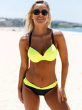 Kathy® | Stylish Fitted Bikini Set With Ruffles And Adjustable Straps