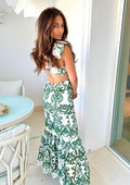 Krystel® | Long dress with slit