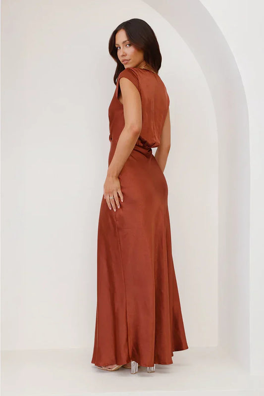 Lucrecia® | Maxi Dress Rust