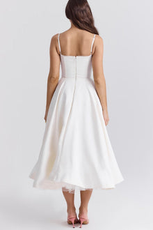 Lorraine® | Strapless V-neck sleeveless tutu maxi dress