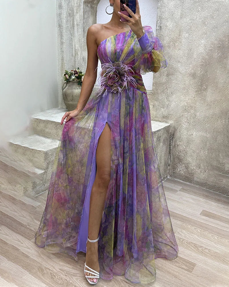 Alessandra® | Elegant Off-The-Shoulder Party Dress