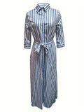 Verónica® | Striped Maxi Dress