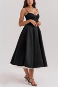Lorraine® | Strapless V-neck sleeveless tutu maxi dress