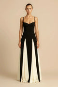 Delia® | Dress Two Tone Black & White Maxi Dress